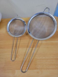 不銹鋼麵粉，豆漿隔篩(细直徑10cm$9,大直徑14cm$13)