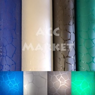 terBagus- Fiber Pelapis Pagar Motif BATU Plat Tutup Penutup Plastik Piber Viber