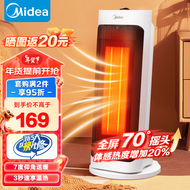 美的（Midea）取暖器暖风机家用小型摇头暖风扇电热取暖器速热电暖器卧室热风机电暖气暖脚电暖风 HFY20J