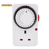 24-Hour Segmented Timer Switch-Energy-Saving Plug Timer Socket Kit-with Programmable Time Controller