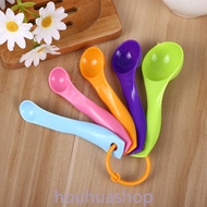 5PCS Color Measuring Spoons Set Salt Spoon Gram Spoon 1 2.5 5 7.5 15ml Measure Spoon Kitchen Seasoni