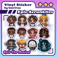 [Kaeriruu] 2 inch Stickers - Epic the Musical Scrunklies Chibis