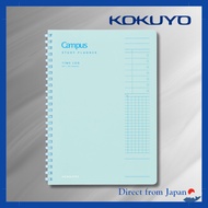 Kokuyo Campus Study Planner Time Log A5 & Semi B5 - Green