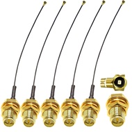 5PCS IPX MHF4 to RPSMA Antenna 0.81mm Coax Cable15cm UFL to RP-SMA Female Coaxial CableLow Loss U.FL