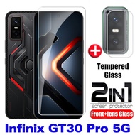 Infinix ฟิล์มกระจกเทมเปอร์ GT30 Pro 5G 2 In 1สำหรับ Infinix GT30 Pro GT30Pro InfinixGT 30 20 10 Pro 