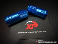 WHEEL NUT RAYS 1.25MM LONG VERSION BLUE ALUMINIUM LUG NUT 20 PCS