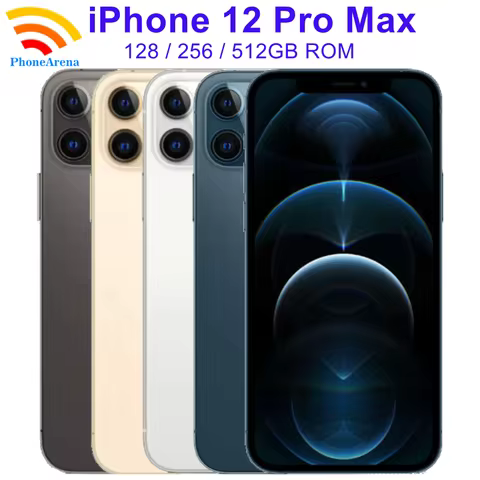 Original iPhone 12 Pro Max 6GB 128GB 256GB ROM Unlocked 5G iPhone12 Promax 6.7" Super Retina XDR OLE