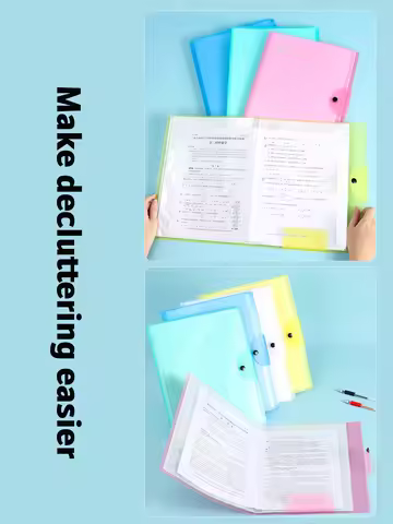 Large Capacity A3 File Storage Box with 20 Compartments Can Hold 40 Test Papers Or 80 A4 Materials