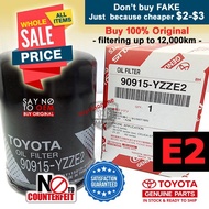 (100% Original) 10W40 SEMI SYNTHETIC ENGINE OIL 4L TOYOTA OIL FILTER 90915-YZZN2 90915-YZZE2 04152-Y