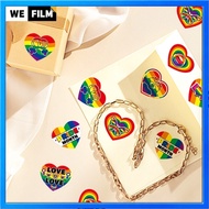 Pride Month Party Decoration Stickers LGBT Gift Name Tags Rainbow Heart No