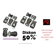 BAG SOCKET KEY / BAG SLOT 2.5 CM PLASTIC BUCKLE PP