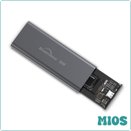 MIOS M.2 PCIE SSD USB NVME,USB คีย์ Type C 3.1 2240/2280 SSD กล่องอลูมิเนียม10Gbps กล่องภายนอกฮาร์ดด