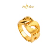 MASDORA 999 Gold Ring Rings Cincin Emas ~ Golden Leafy Chain (EMAS 999/24K)