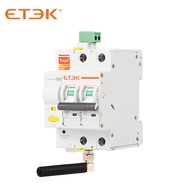 ETEK Tuya WIFI Smart Circuit Breaker MCB Smart Life รีโมทคอนโทรล ป้องกันการลัดวงจร Timed 2P 4P 16A 2