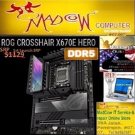 ASUS ROG CROSSHAIR X670E HERO (3Y),  [for latest.AM5 socket CPU & DDR5 Only]  10.10 Mega Sales