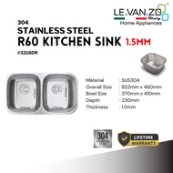 LEVANZO Kitchen Sink R60 Series 3218DR
