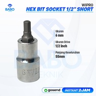 MATA HEX BIT SOCKET WRENCH L 1/2" HEX BIT SOCKET 6X55 mm