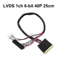 1pc LED Laptop LVDS Cable 1ch 6bit 40P I-PEX 20453-20455 40Pin Single 6-bit 25cm IPEX 20455 LCD Scre