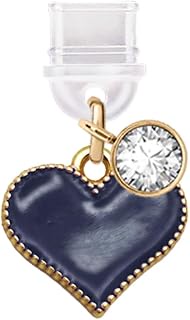 ELISE & FONDA TP670 Type-C Charging Port Anti Dust Plug Little Love Heart Cell Phone Charm for iPhon