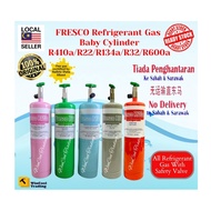 Original Fresco Refrigerant Gas Baby Cylinder R410a/R22/R134a/R600a/R32 for Air-Conditioning