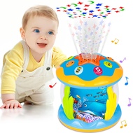 Baby Toys 6 to 12 Months 4 in 1 Baby Musical Ocean Rotating Toys Light Up Infant Toys  Baby Gifts To