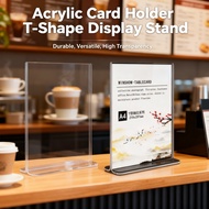 Arcylic A4 A6 Card Stand A5 Holder Display T-Shape Table