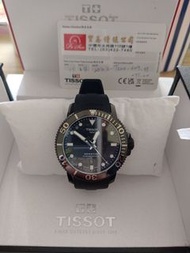 拍賣 極新 TISSOT 天梭 Seastar 1000 海洋之星600米潛水機械錶 黑 2022年4月15日寶島購入 台北面交！