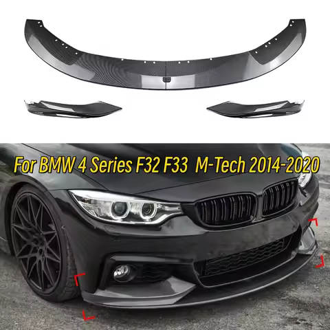 Car M Performance Style Front Bumper Lip Spoiler Splitter Diffuser For BMW F32 F33 4 Series 420i 430
