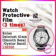 kr_Protection Films for Rolex Datejust 41mm (Smooth Bezel / Oyster Band) 126300 (3 times) / Scratch 