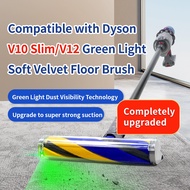 Updated Dust Detect Vacuum Attachments for Dyson V10slim/V12 Cleaner, Hardwood Floor Head Soft Rolle