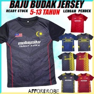 Budak 5-13tahun Baju Jersey Malaysia Futsal Baju Sukan Bola Sepak Seluar Pendek Lelaki/Sports JC Sho