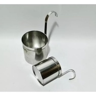 Canting Liter Measuring Cup Stainless Steel Oil Measuring Cup 1/4 1/2 1 Liter
