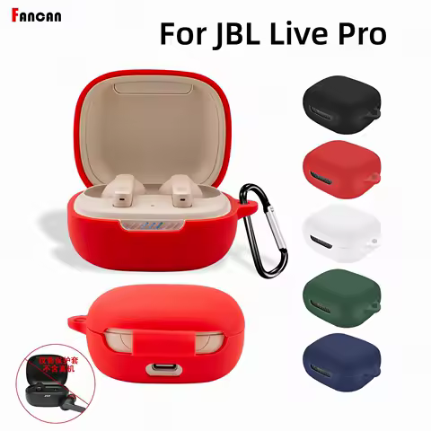 for JBL Live Pro TWS 2 Headphone Case [Supports Wireless Charging] Shockproof Protective Case Silico