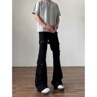 Mesh Original Quality D781 Black Stretch White 37 Yuan S to 3XL (Laced-Up Slightly Jeans)