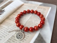 大漆山鬼花錢紅運手串