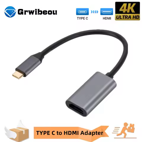 Type C to HDMI-Converter 4K Adapter USB C USB3.1 Male to HDTV Female Converter Cable for Samsung Xia