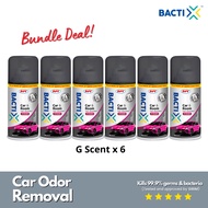 Bacti-X Air Freshener Car Accessories Kereta 99.9% Kill Germ Remove Odor | 100ml G-Scent x6