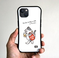Grip iPhone 手機殼 台灣 Walking Cat白