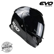 EVO VXR-5000 Plain Modular Dual Visor Helmet Motorcycle with Free Clear Lens