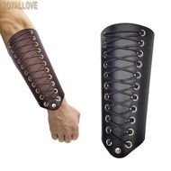 Royal Vintage Middle Ages Wristband Wide Bracer Lace Up Arm Armor Cuff Gauntlet