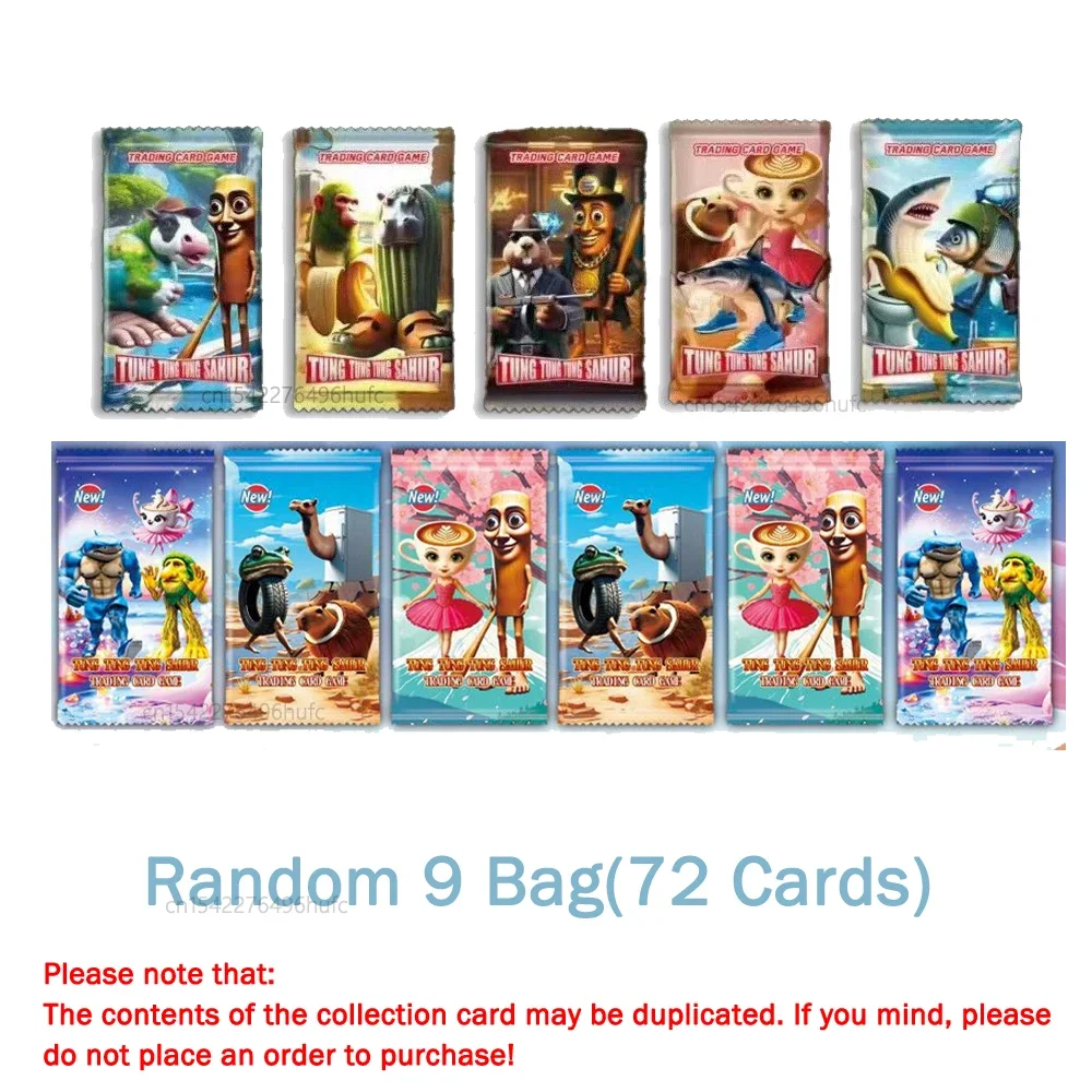 8/288Pcs Collection Cards Italian Brainrot Tungtungtung Sahur Tralalero Tralala-Childrens Card Game 