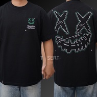 RIC Ricky Is Clown Silver Star Black Tee Ricky Is Clown Authentic T-Shirt/