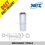NIETZ 1/2" DR.Chrome Deep Socket (6pt) 17mm-23mm (500-42)
