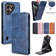 Casing For Tecno Pova 7 Pova7 4G 5G LJ6 Flip Leather Phone Case Card Slot wallet Bracket Magnetic Sh