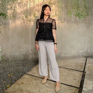 GWEN BLOUSE by VINEFFORT || Christmas Tops | Church Blouse | Brocade |Christmas Outfit