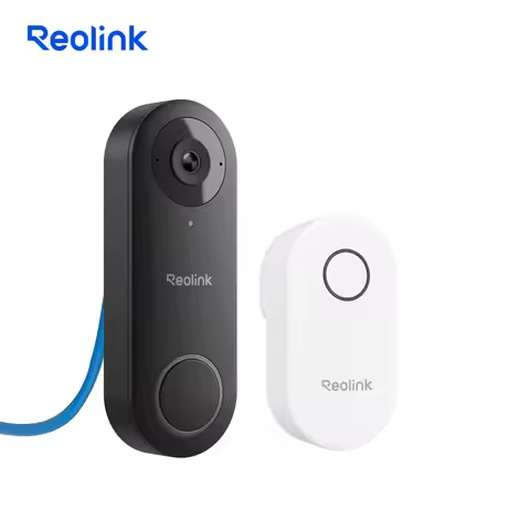REOLINK 2K+ PoE Video Doorbell 2-Way Talk,White 3:4 Black 4:3 Aspect Ratio,Smart Home Video Intercom