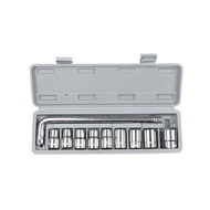 (CFGN) 10-Piece Sleeve Combination Tool Set Kit Ratchet Wheel Repair Emergency Tricycle Auto Repair