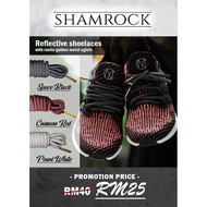 3M Reflective shoelaces with gold aglets