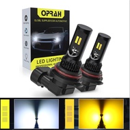 【2PCS】Super Bright Car LED Fog Light Dual-Colors Bulb DRL Car LED Headlight White Yellow H7 H11 H3 H