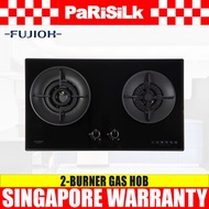 Fujioh FH-GS 7020 SVGL 2 Burner Gas Hob with 1 Double Inner Flame Burner (Toughened Black Glass)